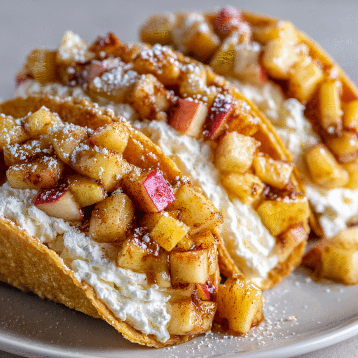 Apple Cheesecake Tacos