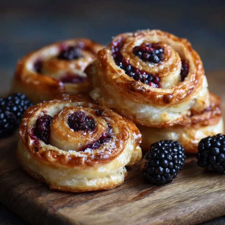 Blackberry Brie Pastry Swirls