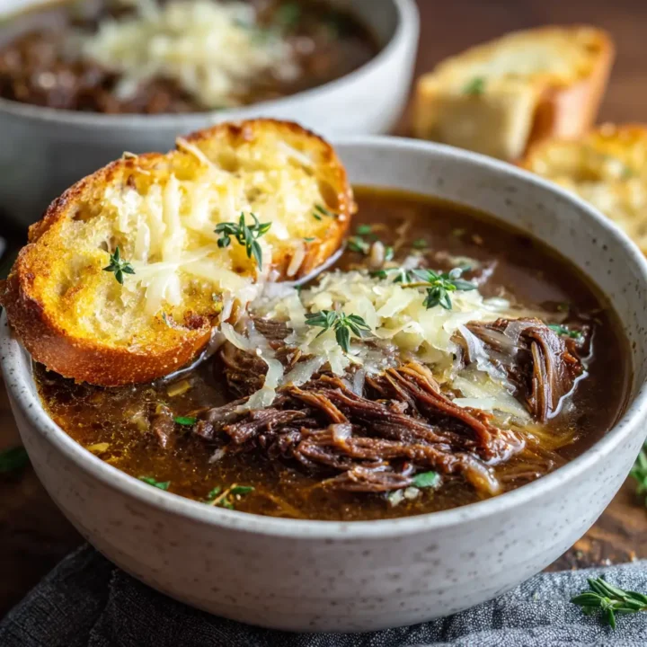 French Onion Beef Short Rib Soup