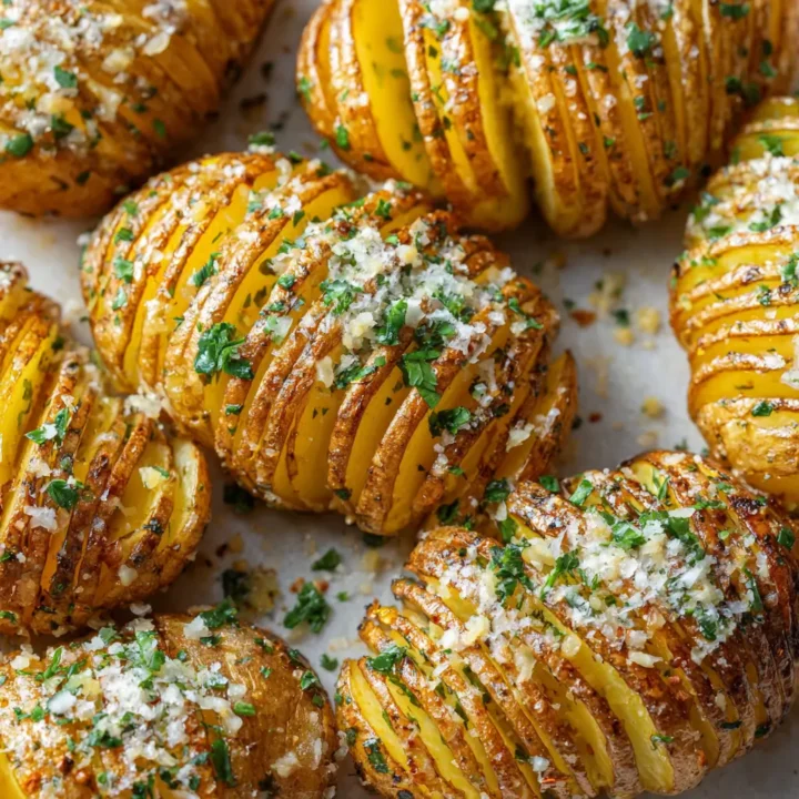 Garlic Butter Hasselback Potatoes
