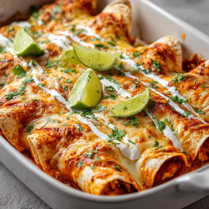 These Chicken Enchiladas with Sour Cream