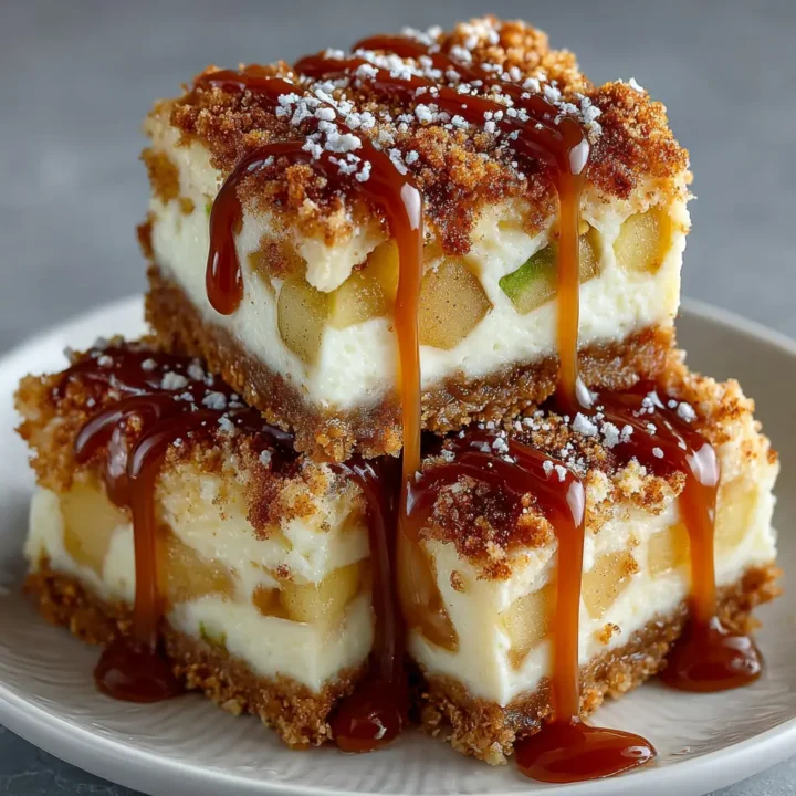 Caramel Apple Cheesecake Bars Recipe
