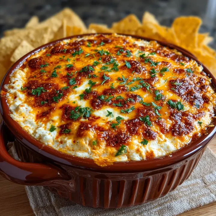 Cheesy Chicken Enchilada Dip with Homemade Tortilla Graves