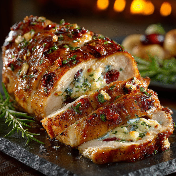Best Christmas Stuffed Turkey Breast