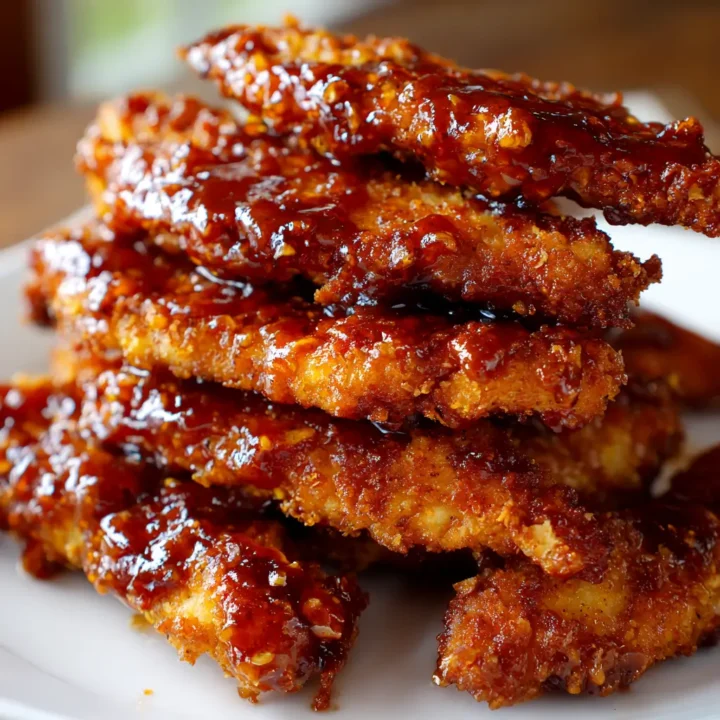 Crispy Honey BBQ Chicken Strips