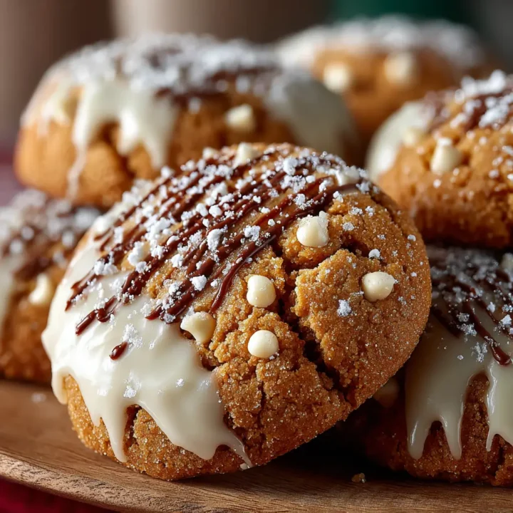 Delicious White Chocolate Dipped Chewy Maple Cookies for Christmas