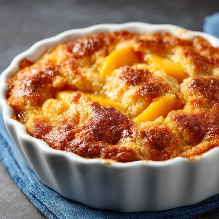 Delightful Homemade Peach Cobbler