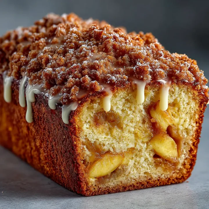 Easy Cinnamon Apple Bread with Streusel