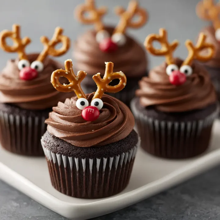 Easy Reindeer Cupcakes