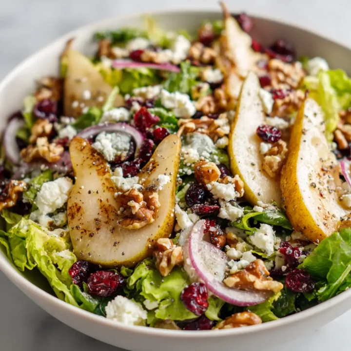 Fresh Pear Salad with Poppy Seed Dressing Recipe