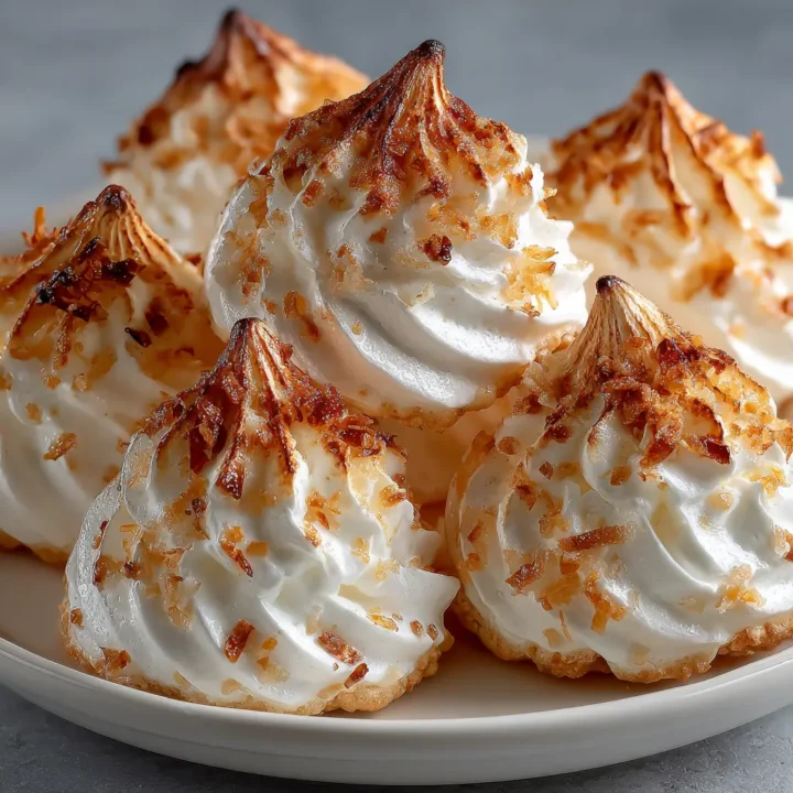Kokosbusserl - Austrian Coconut Meringue Cookies