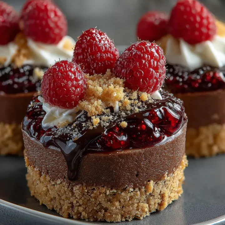 Marry Me No-Bake Raspberry Chocolate Mousse Cups