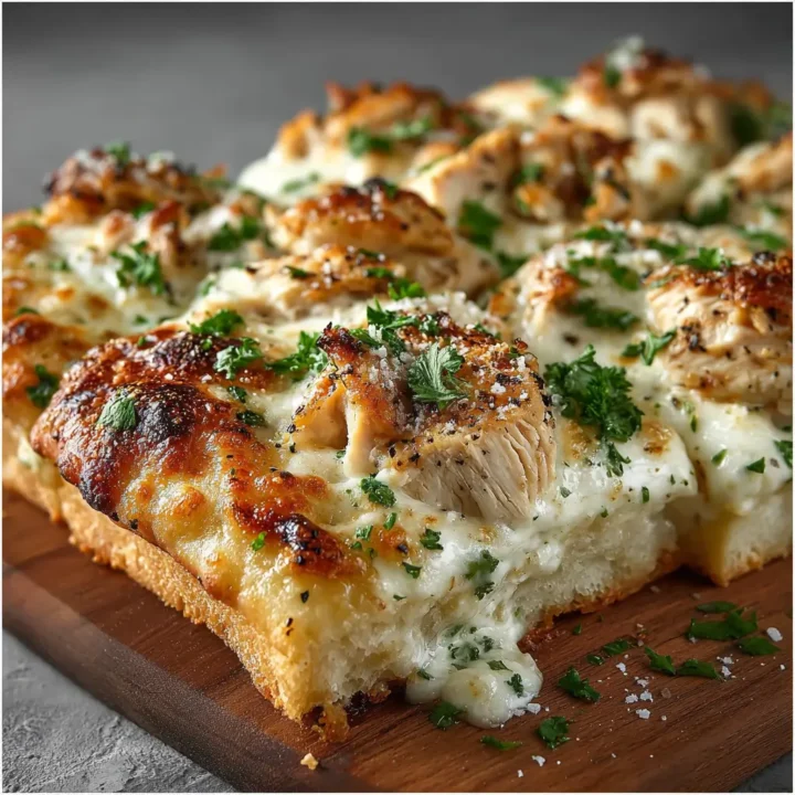 Chicken Alfredo Flatbread