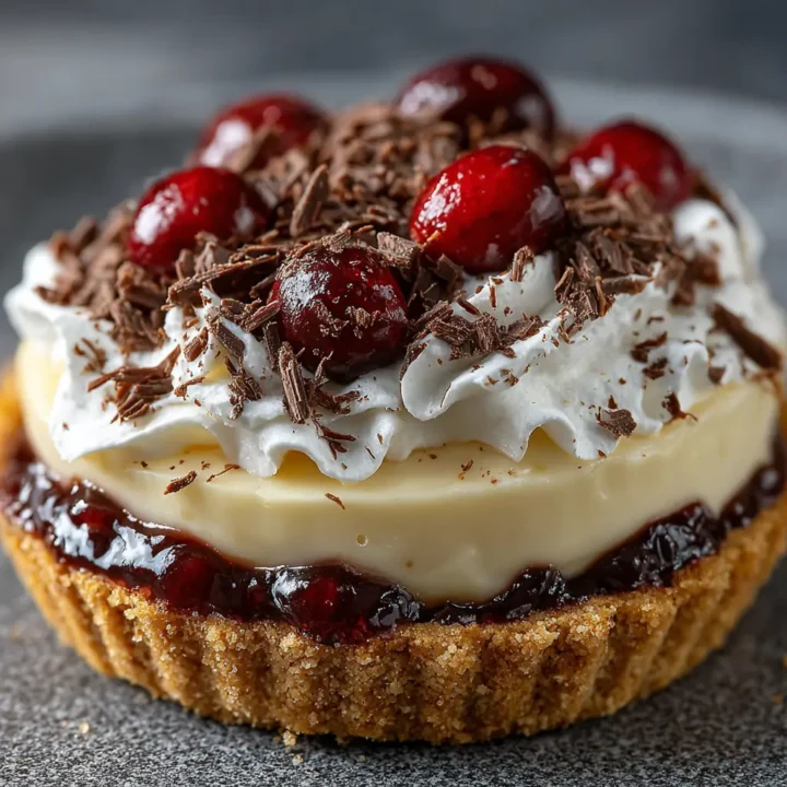 No Bake Cranberry Butterscotch Pie