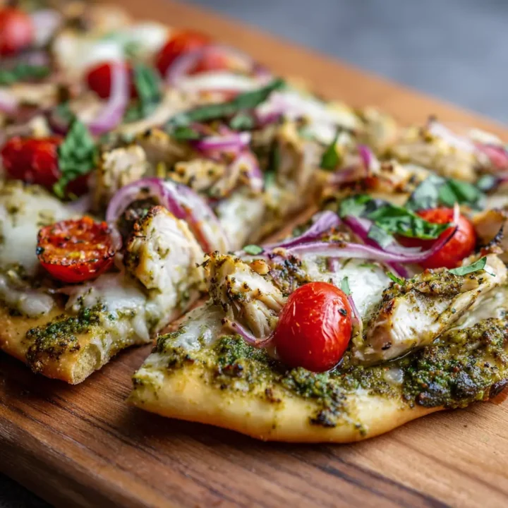 Pesto Chicken Flatbread