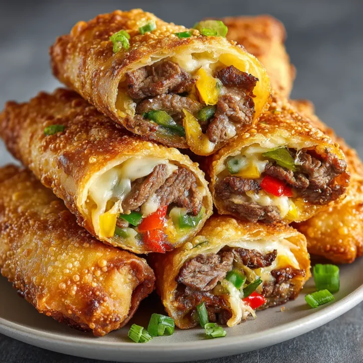 Philly Cheesesteak Egg Rolls