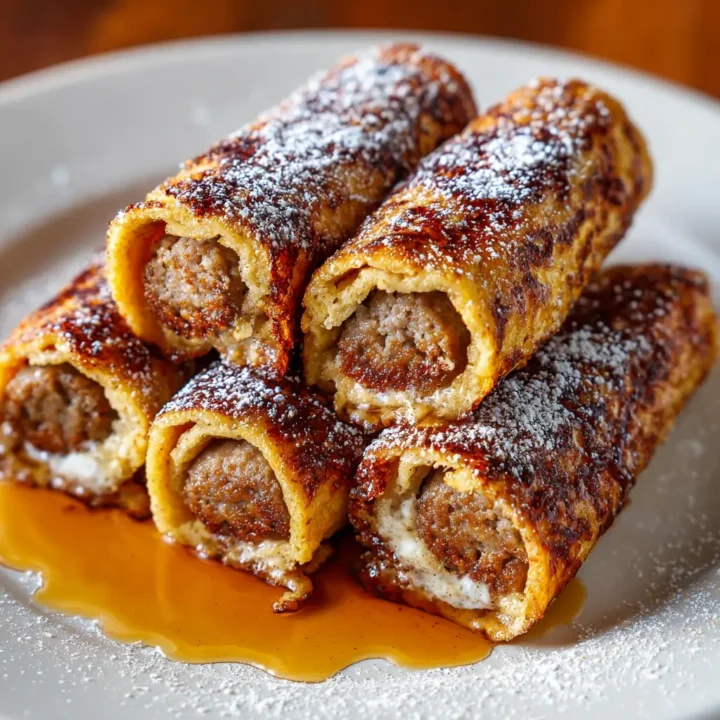 Sausage French Toast Roll-Ups