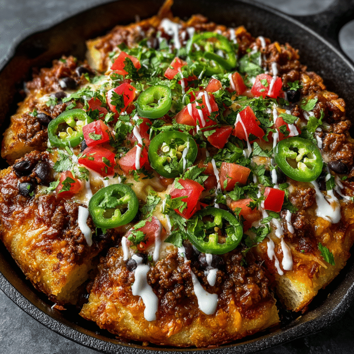 Skillet Taco Pizza