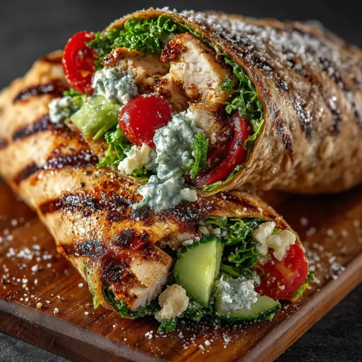 Tasty Caesar Chicken Wrap Delight