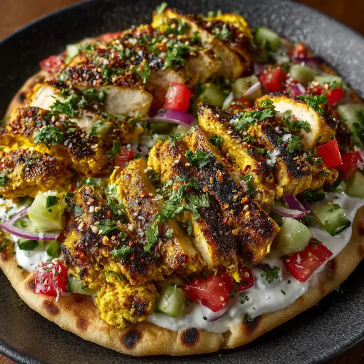Turmeric Chicken Flatbread