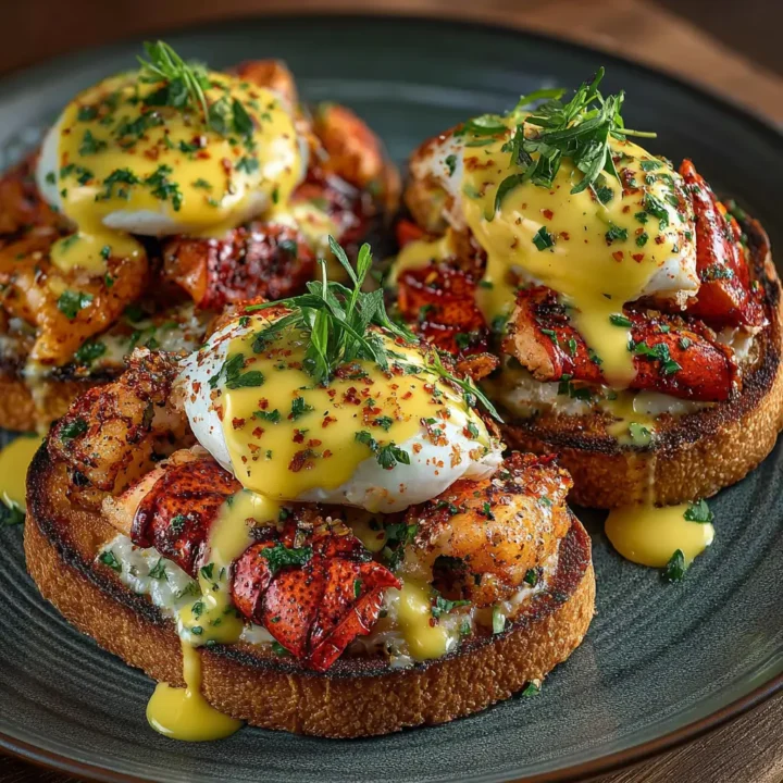 Bay Lobster Eggs Benedict with Cajun Hollandaise Recipe