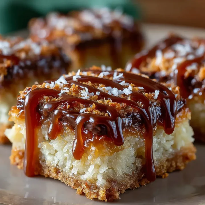 Better Than Samoas Caramel Coconut Bars Recipe