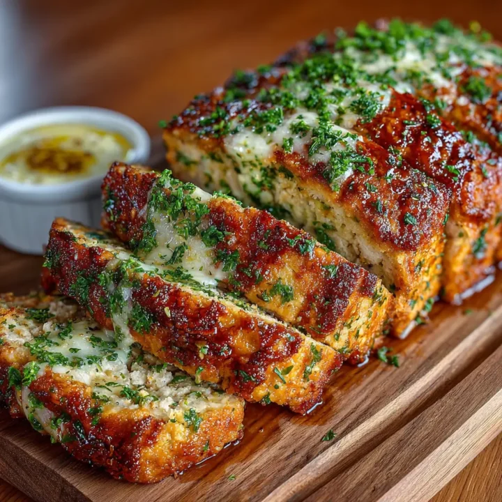 Garlic Parmesan Chicken Meatloaf Recipe