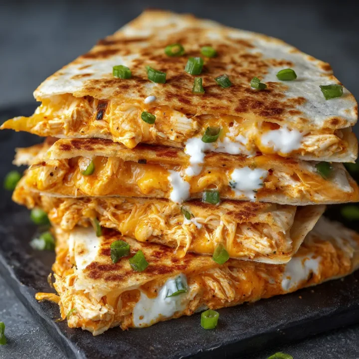 Buffalo Chicken Quesadillas