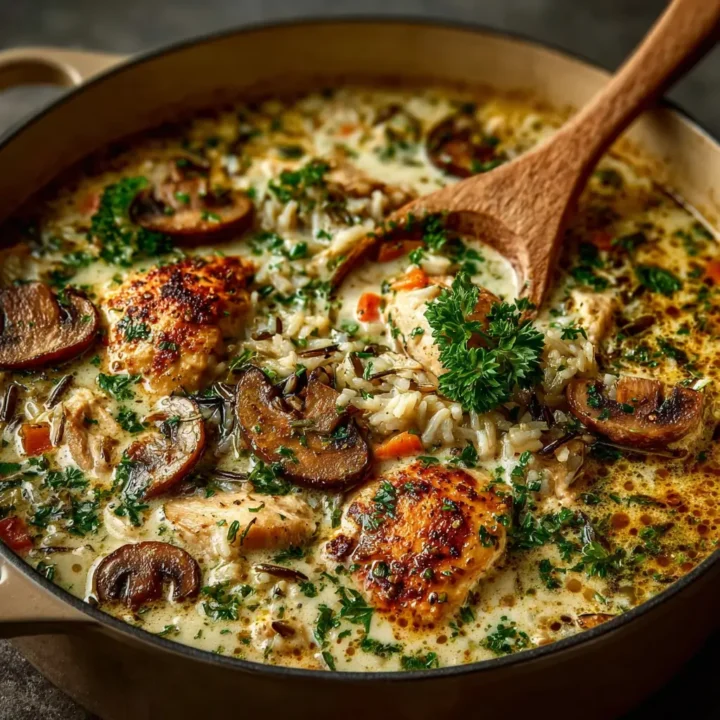 Creamy Mushroom Chicken and Wild Rice Soup Recipe