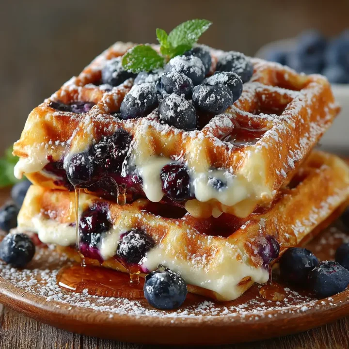 Fluffy Homemade Blueberry Waffles – Easy Breakfast Recipe