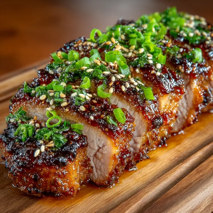 Honey Garlic Glazed Pork Tenderloin