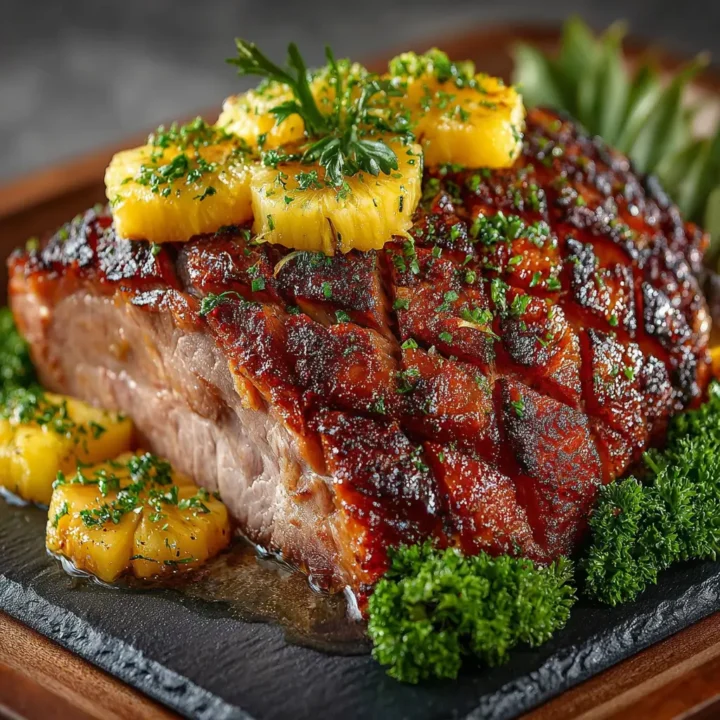 Honey Glazed Ham with Pineapple recipe