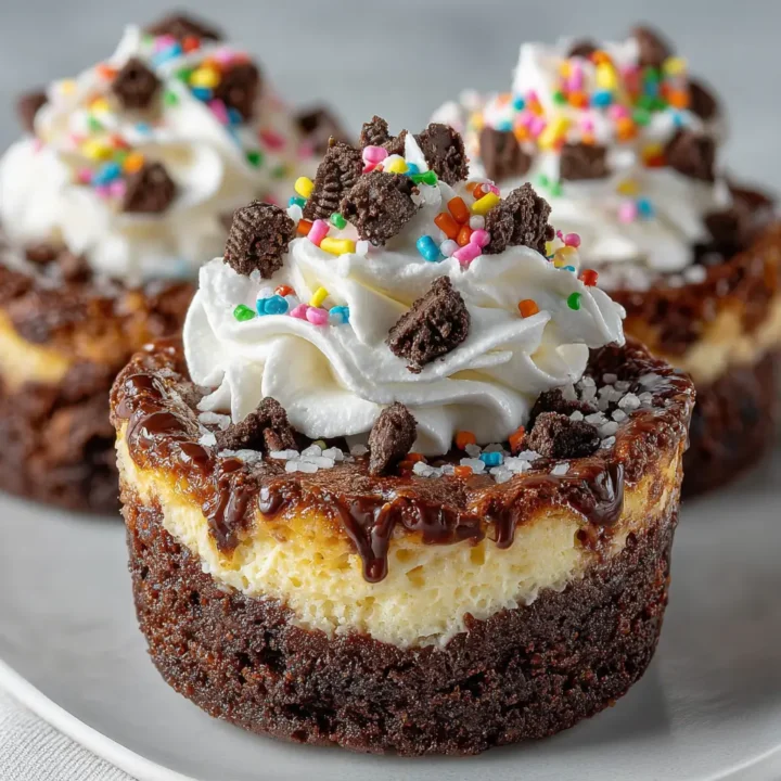 Loaded Brownie Cheesecake Cups Recipe