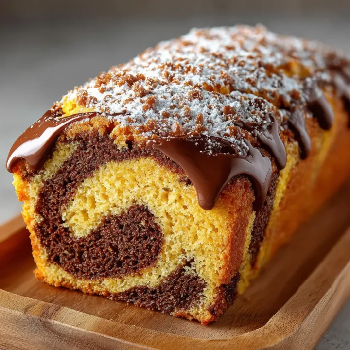 Pumpkin Marble Cake (vegan)