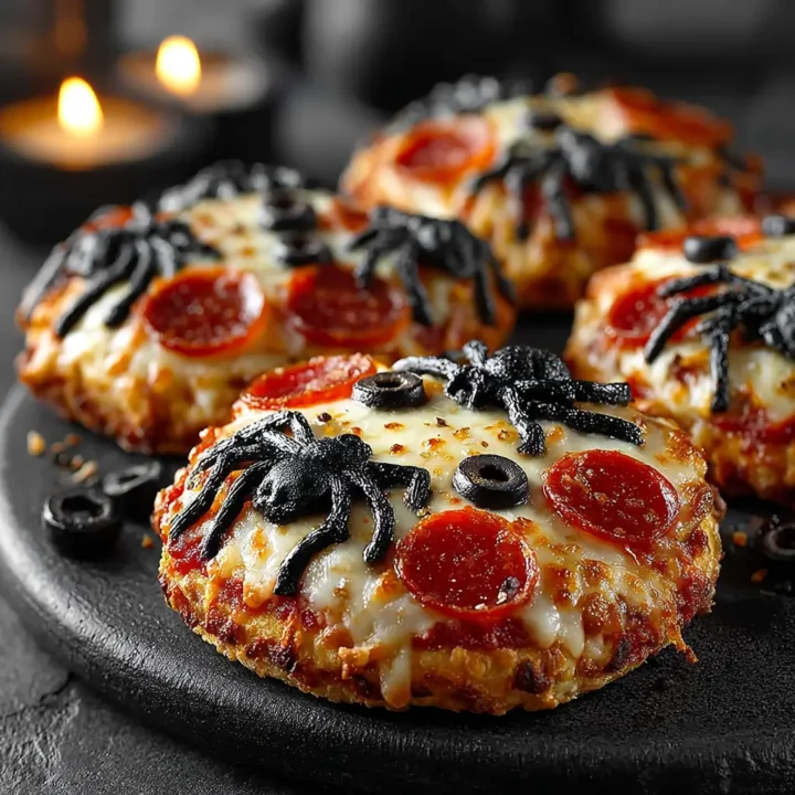Spooky Spider Pizzas: A Halloween Treat