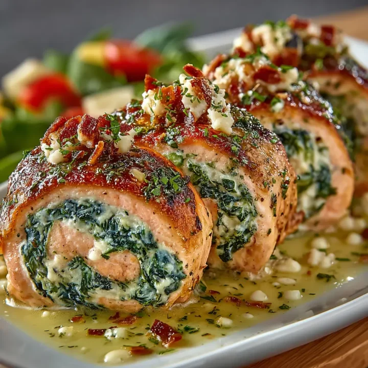 Stuffed Salmon Pinwheels Recipe