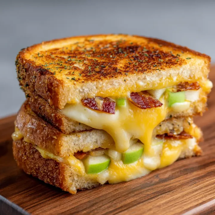 Apple Bacon and Cheddar Grilled Cheese Recipe