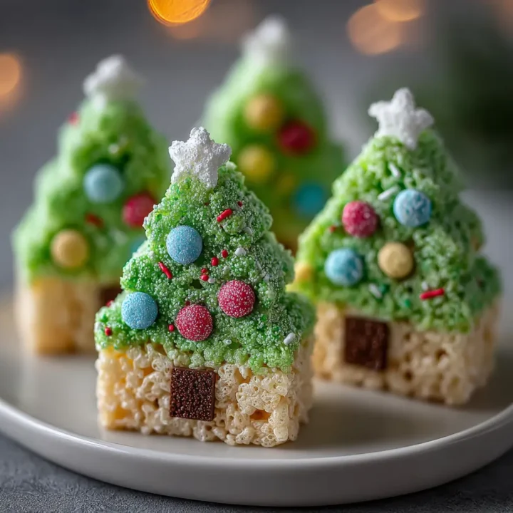 Christmas Tree Rice Krispie Treats