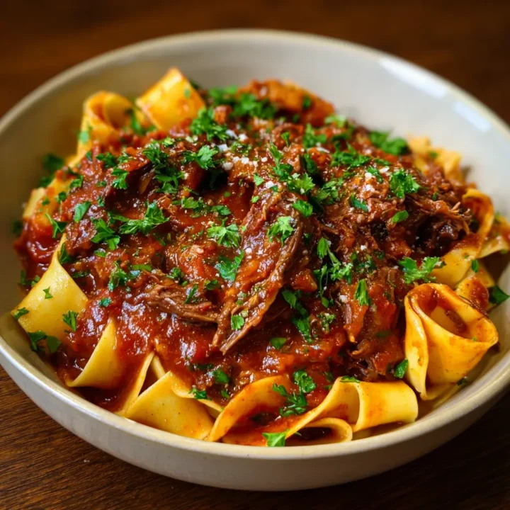 Dutch Oven Short Rib Ragu with Pappardelle Recipe
