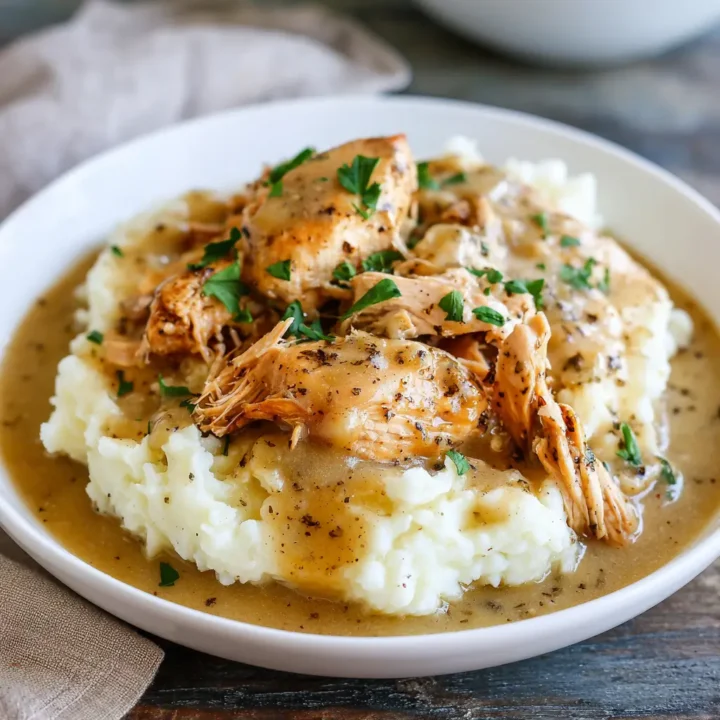 Easy Crockpot Chicken and Gravy