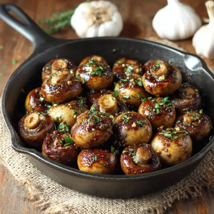 Roasted Garlic Mushrooms