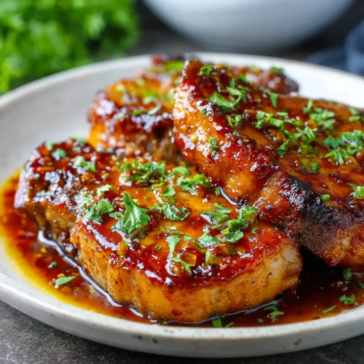Slow Cooker Honey Garlic Pork Chops