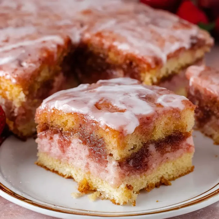 Strawberry Honeybun Cake