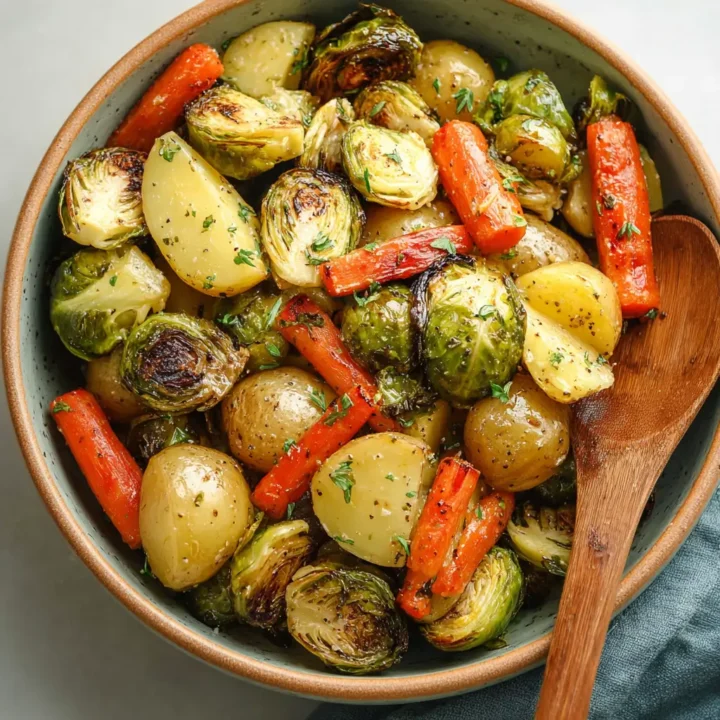 Roasted Carrots and Brussels Sprouts Recipe
