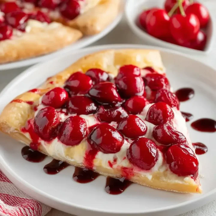 Easy Cherry Dessert Pizza
