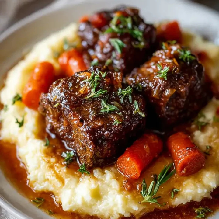 Braised Short Ribs with Mashed Potatoes A Comforting Classic
