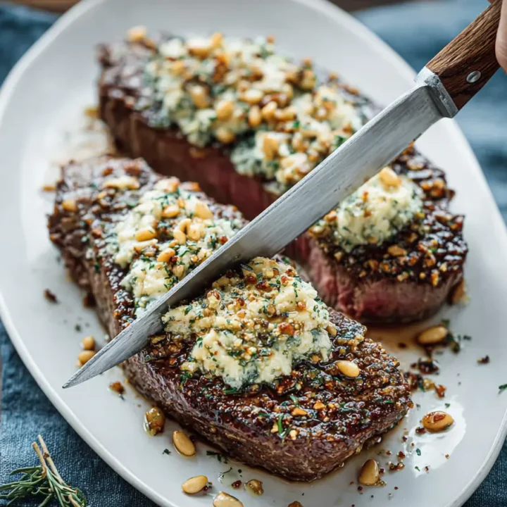 Blue Cheese Crusted Steak Recipe