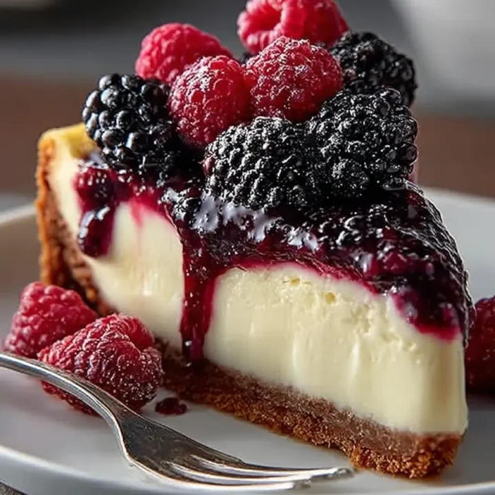 Heavenly Blackberry Raspberry Cheesecake A Delightful Dessert