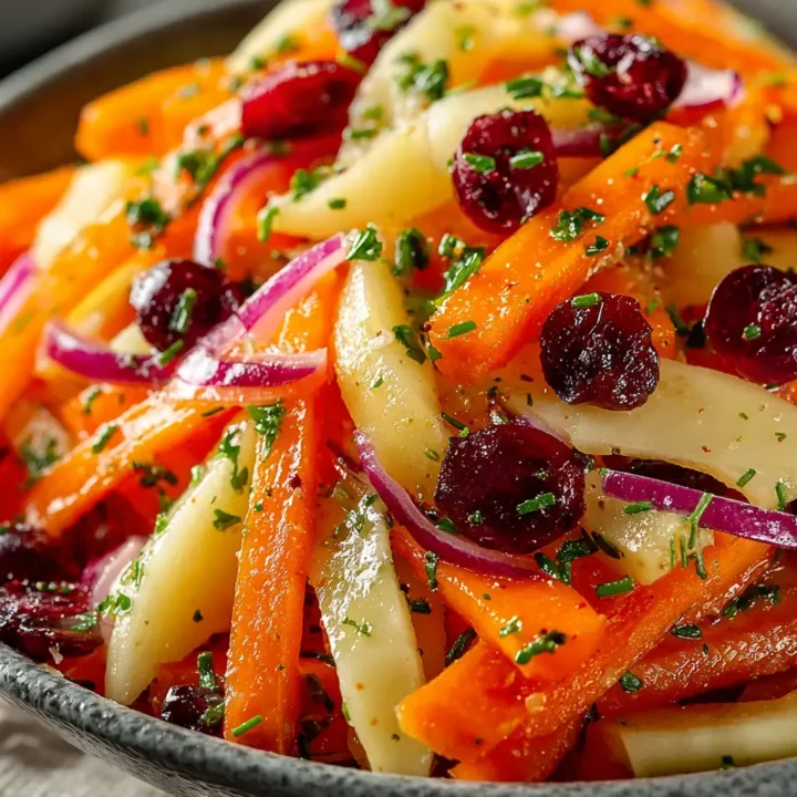 Vibrant Apple Cranberry Carrot Salad Recipe