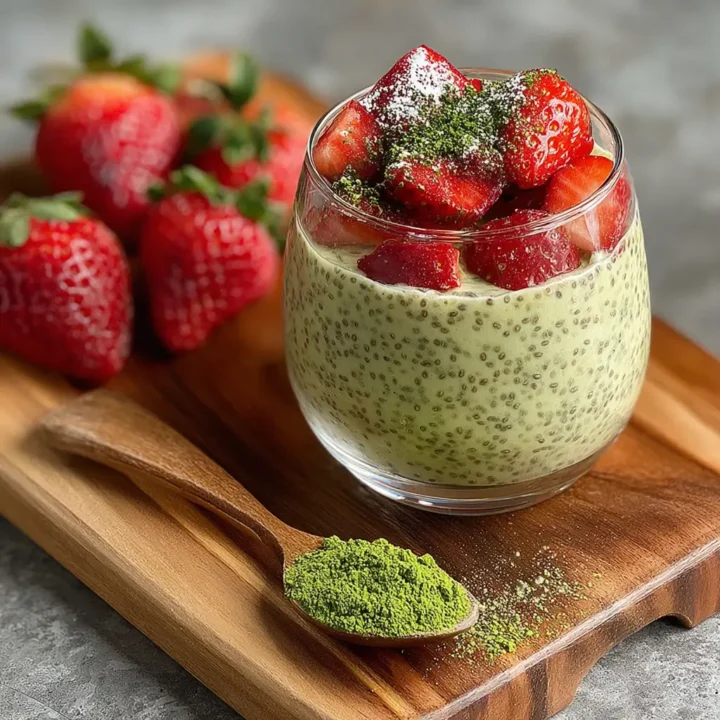 Strawberry Matcha Overnight Oats Recipe